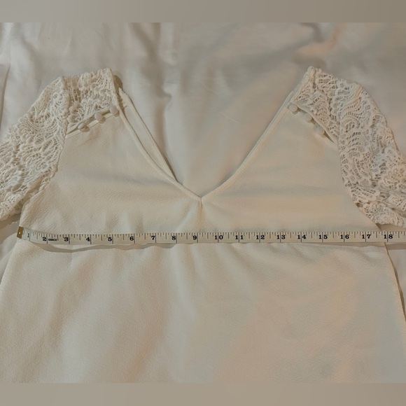 NWOT Sezane Claudia Lace Blouse - Picture 8 of 9